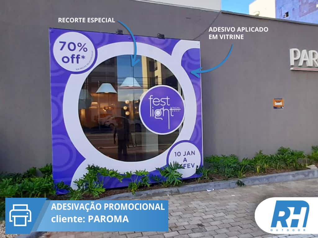 Adesivação promocional — RH Outdoor